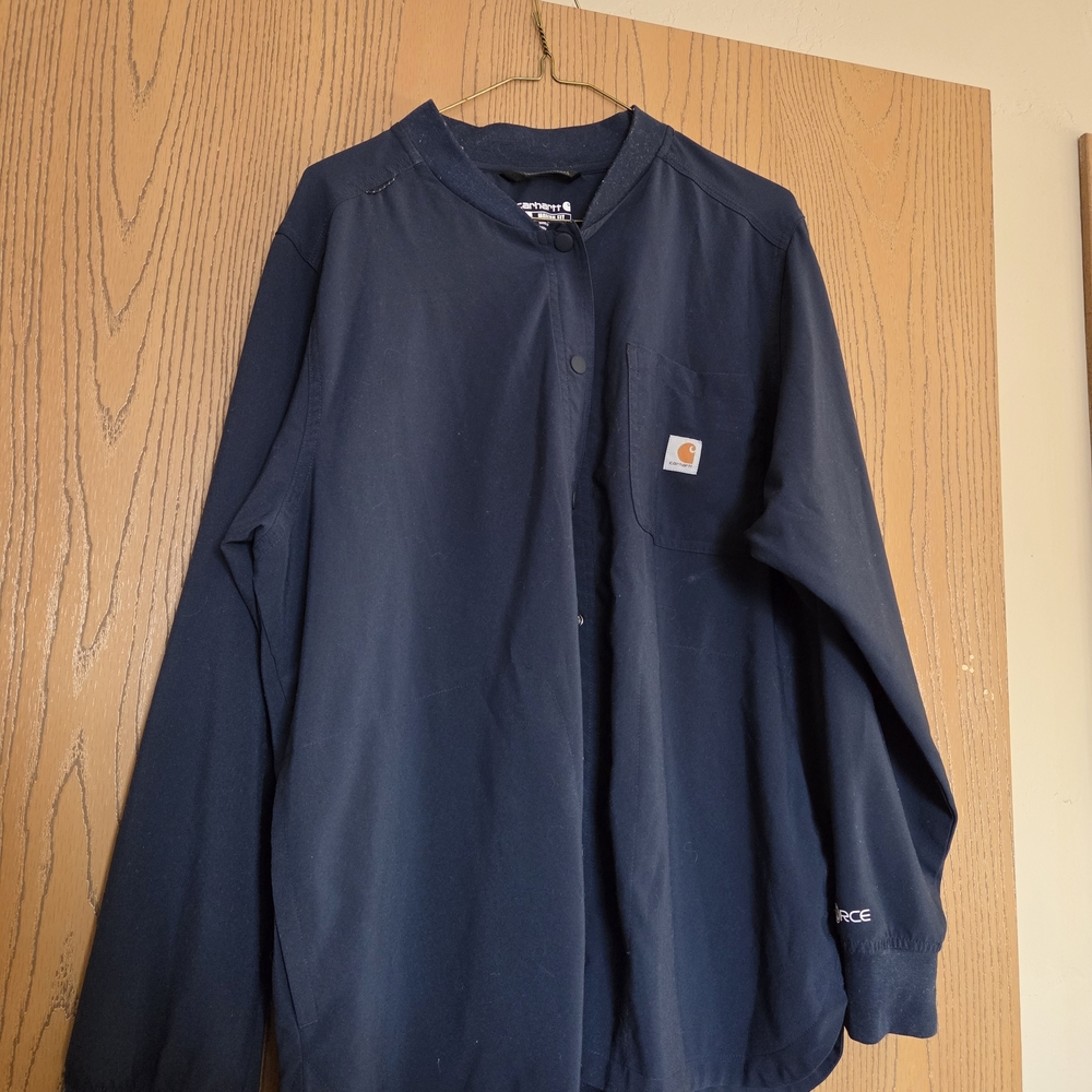 Carhartt G Force Women's Large Dark Blue Scrub Lab Jacket